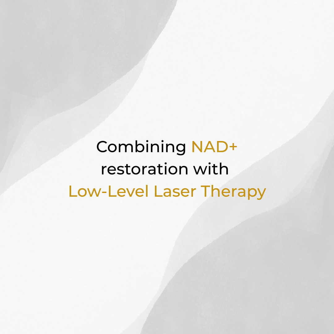 Combining NAD+ restoration and Low-Level Laser Therapy