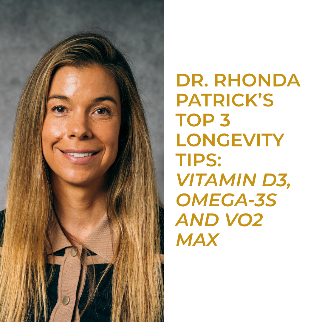 Dr. Rhonda Patrick’s Top 3 Longevity Tips: Vitamin D3, Omega-3s and VO2 Max