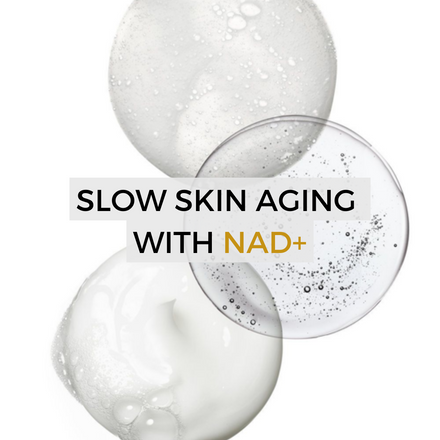Slow skin aging with NAD+